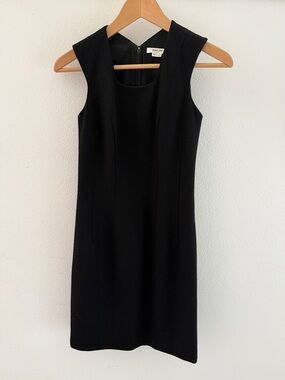 Helmut Lang Wool Felt Sheath Dress w/ Silk Lining